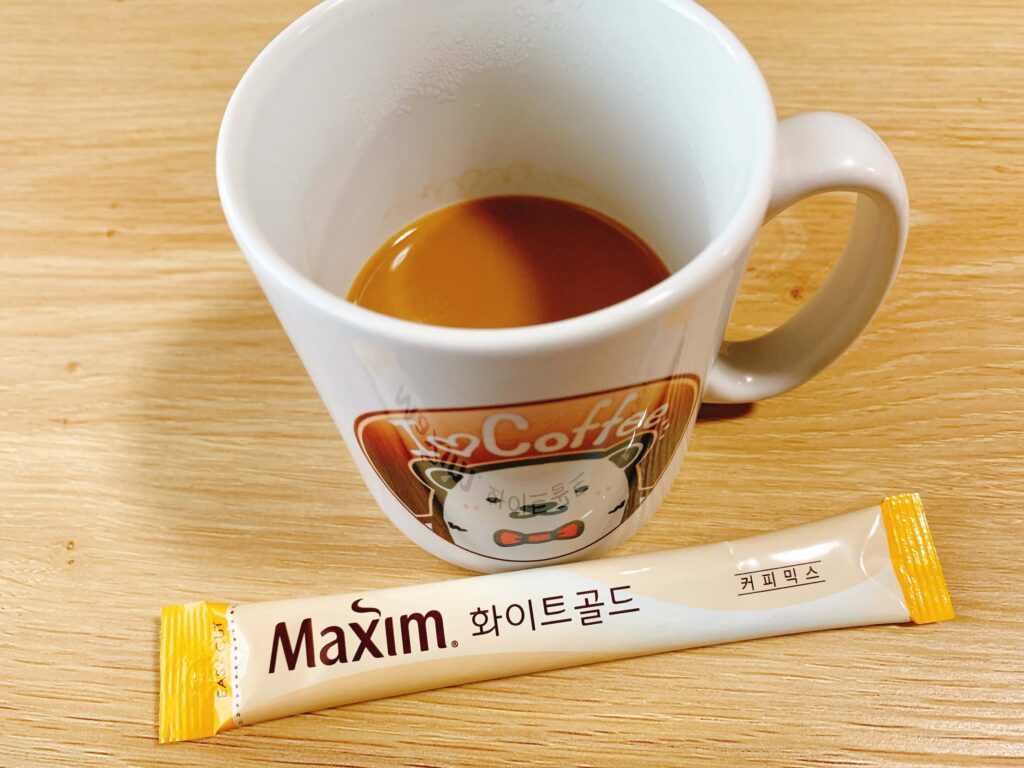 韓国マキシムコーヒー ホワイトゴールド